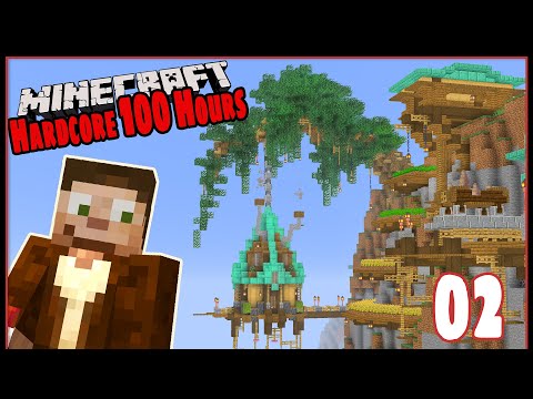 100 Hours In Hardcore Minecraft:  How'd I Survive This?!