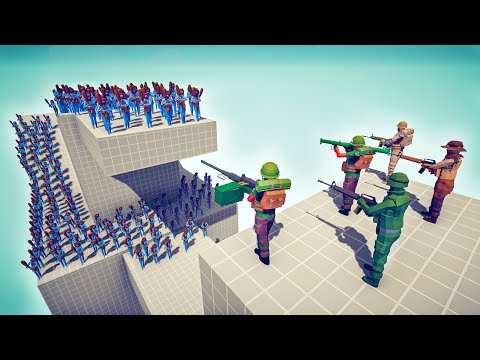 US ARMY SOLDIER vs 100x UNITS - Totally Accurate Battle Simulator TABS