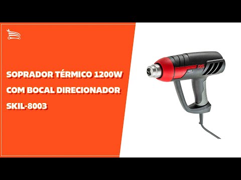 Soprador Térmico 8003-M 1800W  com 4 Bicos de Ar e Maleta - Video