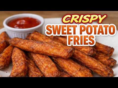 How To Make Crispy Sweet Potato Fries From Scratch (EASY Recipe!)
