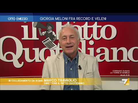 Travaglio: "Meloni estrema destra? E' Rumor, è andreottismo, tira a campare per non tirare le ...