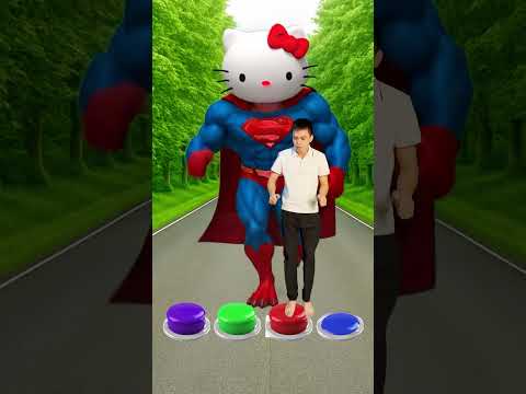 I Jump all colour button to Cat, Dog, Elephant & Alien #shorts #trending #funny #youtubeshorts