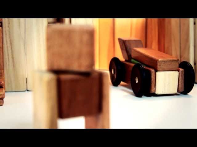 Video teaser for Magnetic Wooden Cars - Tegu Mobility