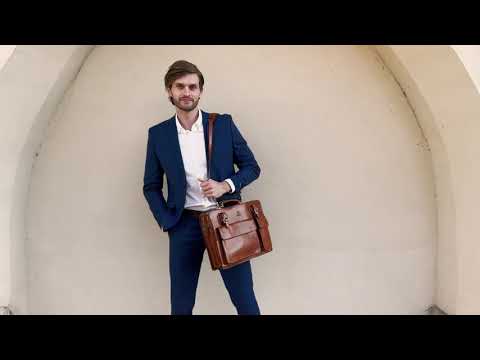 Cognac Brown Leather Satchel Bag Briefcase - The Prophet  | Time Resistance - Official Review