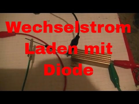 AA Alaunakku mit Wechselstrom Diode und Widerstand laden - eflose #220