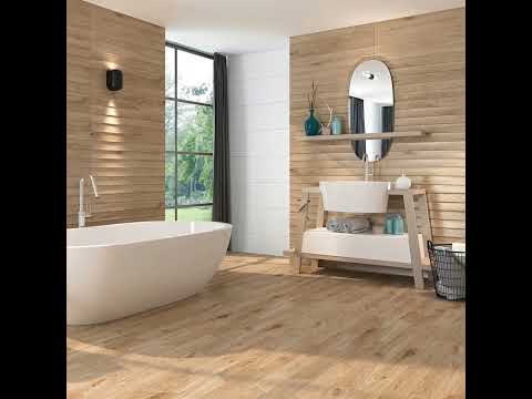 Carrelage mur Décor Bosco step nogal