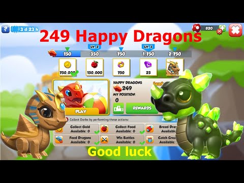 Gem Glow and Pyramid Dragon Delight-Dragon Mania Legends | 249 Happy Dragons | DML