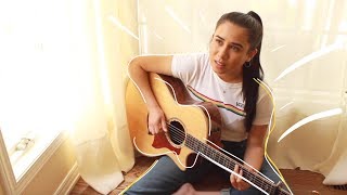 MAC DEMARCO LET MY BABY STAY (acoustic guitar cover by annie green) *with lyrics/chords!