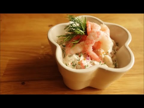 〚Open it 簡單吃〛瑞典蝦沙拉。Skagenröra。Swedish Shrimp Salad