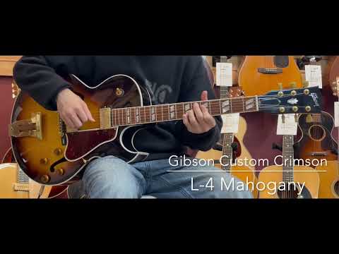 Gibson Custom Shop Custom Crimson L-4 Mahogany 2016 image 18