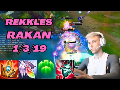 REKKLES PLAYS RAKAN VS RELL SUPPORT |EU MASTER PATCH 13.13| [League of Legends] Full Gameplay