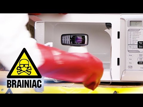 Mobile Phones + Microwave=? | Brainiac