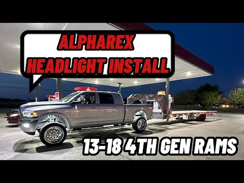 ALPHAREX 4TH GEN RAM LED HEADLIGHTS INSTALL. These are nice!