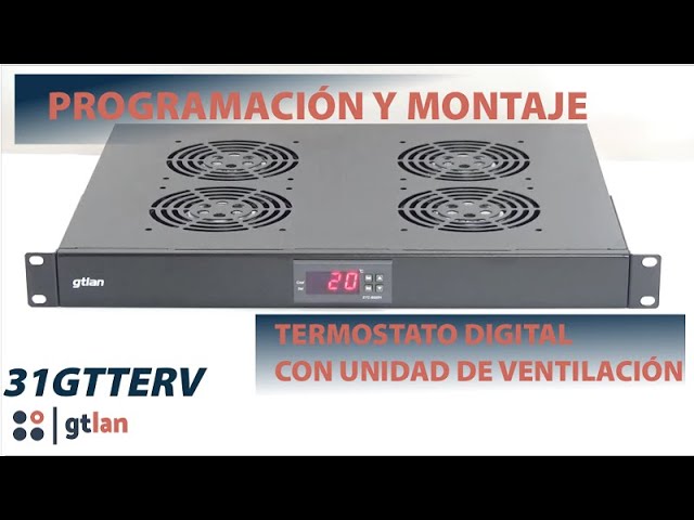 Vídeo relacionado con Aiten Data Termostato Digital 1U para Armario Rack 19"