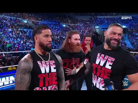 Roman Reigns confrontado por Jey Uso, rompen personajes - WWE SmackDown 28 de Octubre 2022 Español