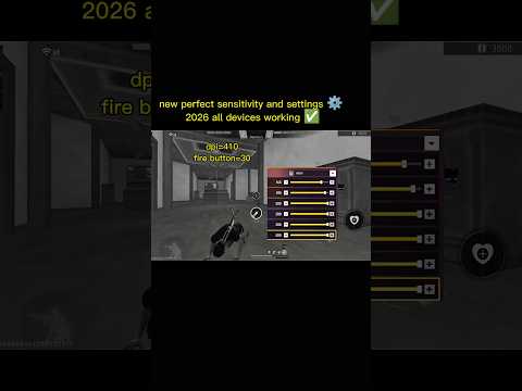 Free Fire Headshot setting 2026 ⚡ Best Sensitivity Settings ⚙️| Sensitivity + Hud Settings Free Fire