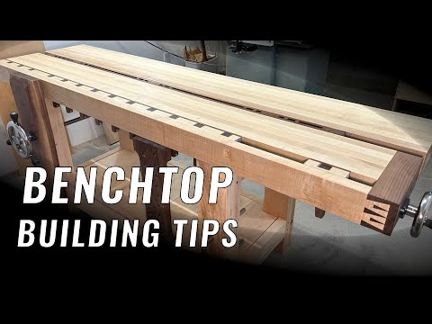 How To Build A Benchtop // Split Top Roubo Bench