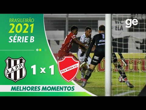 Gols e lances de Ponte Preta x Vila Nova-GO