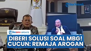 Wakil Ketua DPR Cucun Sebut Anak Muda Arogan hingga Klaim Tak Perlu Ahli Gizi di Program MBG