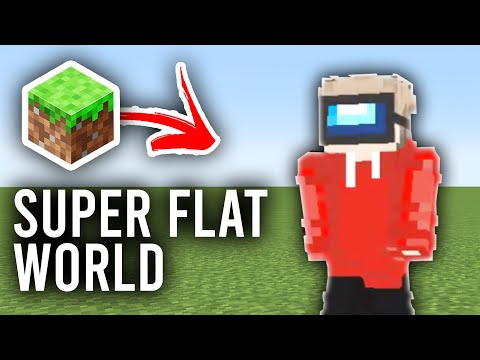 How To Make Super Flat World In Minecraft - Bedrock and Java