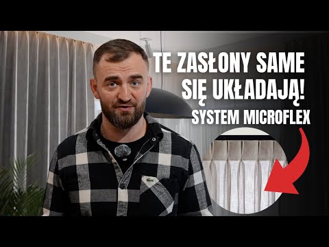 Zasłony, które UKŁADAJĄ SIĘ SAME | System szycia zasłon Microflex | zasłona na haczykach