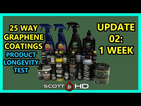Graphene Coatings Longevity Test - 25 WAY - ULTIMATE comparison - UPDATE 02 - 1 WEEK & already weak!