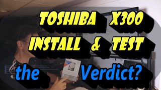 Toshiba X300 4TB Hard Drive Installation and Test - for Music and Video in a HP Omen Gaming Machine