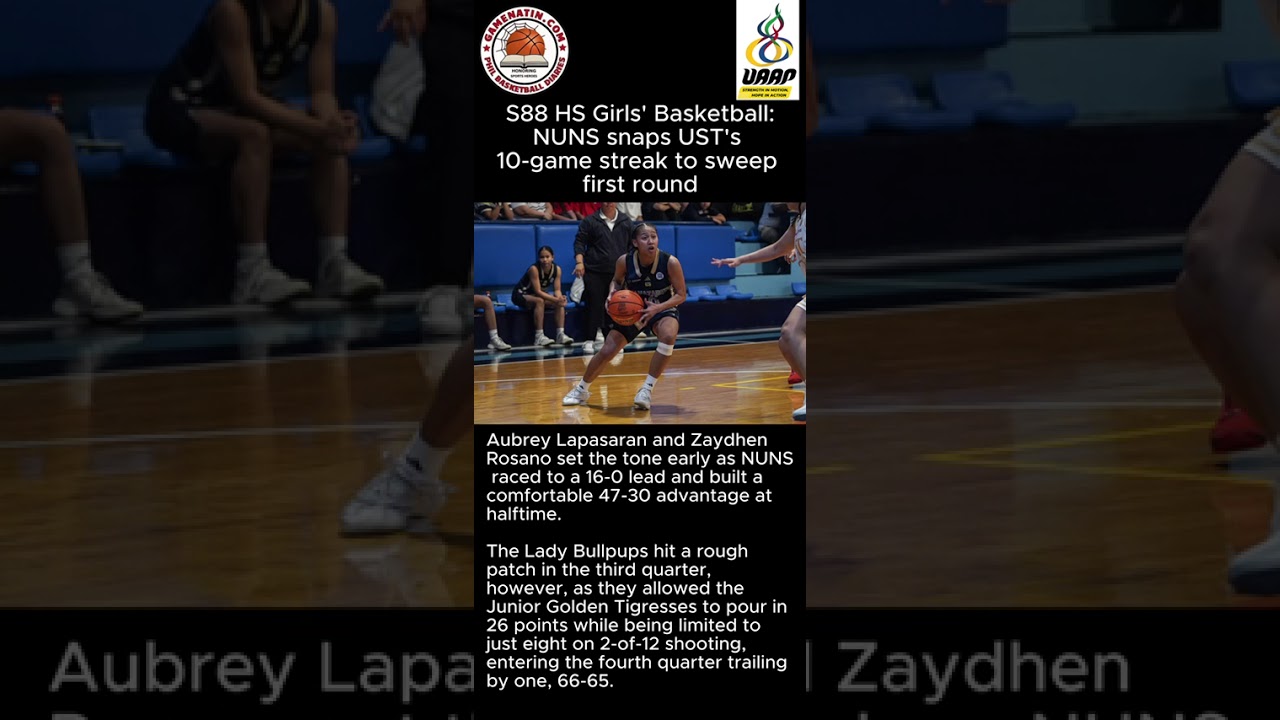 UAAP Girls' Basketball: NU trounces UST to sweep first round