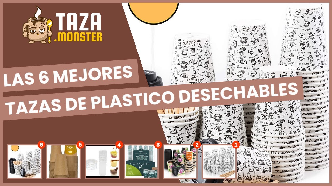 Las 6 mejores tazas de plastico desechables