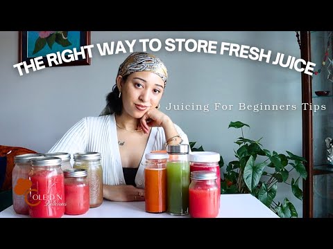 How to STORE + FREEZE FRESH JUICE (So It Actually Stays Nutritious! 😉🌱) | Juicing For Beginners Tip