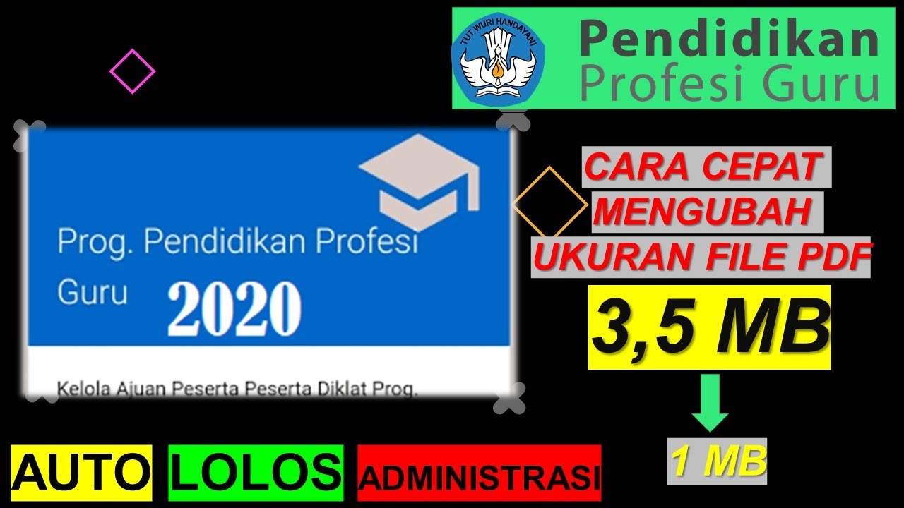 PPG 2021|| UKURAN KECIL SIAP DIUNGGAH || CARA COMPRES/MENGECILKAN FILE PDF UNTUK BERKAS PPG