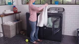 GE 7.4 cu. ft. Capacity Smart aluminized alloy drum Gas Dryer with HE Sensor Dry Diamond Gray GTD75GCPLDG Picture