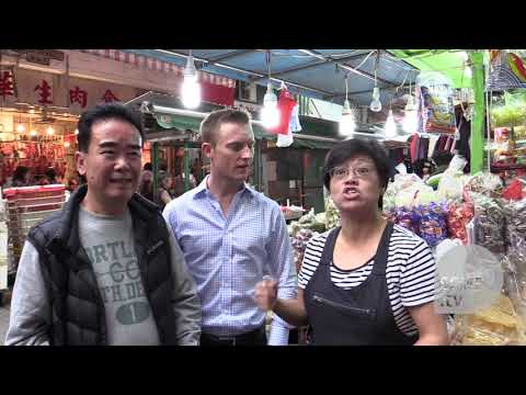 Jockey Zac Purton surprises his biggest fan Elsa Lui at Wan Chai Market