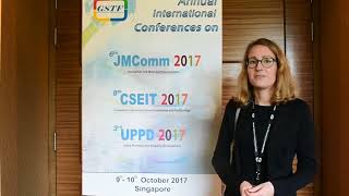 Stéphanie Hasler at UPPD Conference 2017 by GSTF Singapore