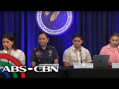 Malacañang holds press briefing with PNP, DOJ ABS-CBN News