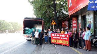 Nhân dân tổ dân phố 11, phường Tam Điệp ủng hộ đồng bào tỉnh Thái Nguyên bị bị ảnh hưởng lũ lụt