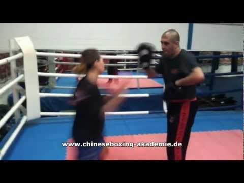 Sifu Nihat Atamtürk - Pratzentraining mit Misuzu Tbaila