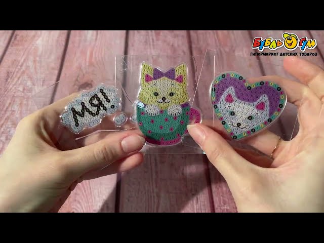 Стикеры-мозаика алмазная Фабрика Фантазий Котики 3шт - видео