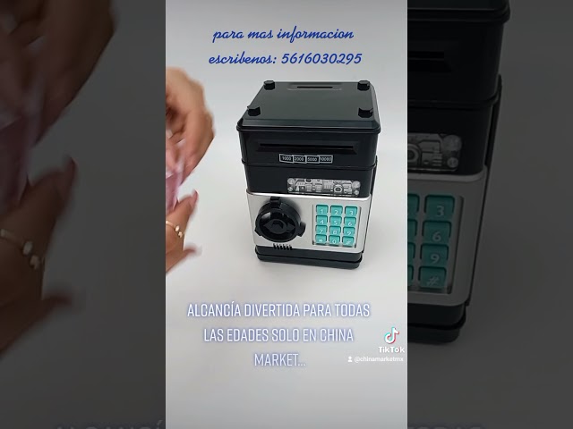 Vídeo relacionado con Birshe Caja Fuerte Niños,Hucha electrónica,Hucha Cajero Automatico,con Bloqueo de Contraseña & Automático de Dinero,Juguete Divertido Regalo Hucha Caja Fuerte para Monedas y Billetes Rosa