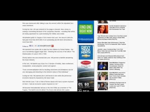 Lauryn Hill Blames Capitalism for Tax Evasion "I had an economic system imposed on me"