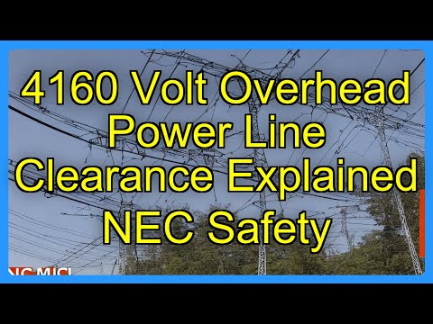 4160-Volt-Freileitungsabstände gemäß NEC-Sicherheitsvorschriften