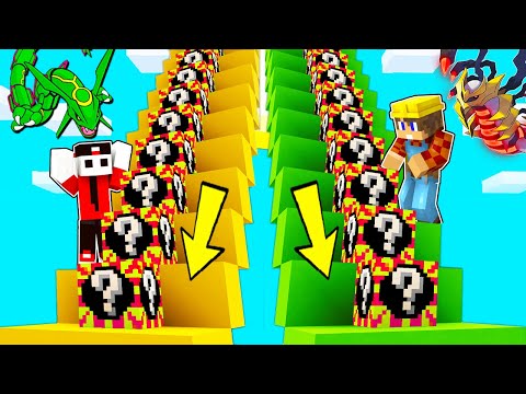 VERY HIGH SLIDE 1000 LEGENDARY PIXELMON LUCKYBLOCKS ON MINECRAFT ITA!!