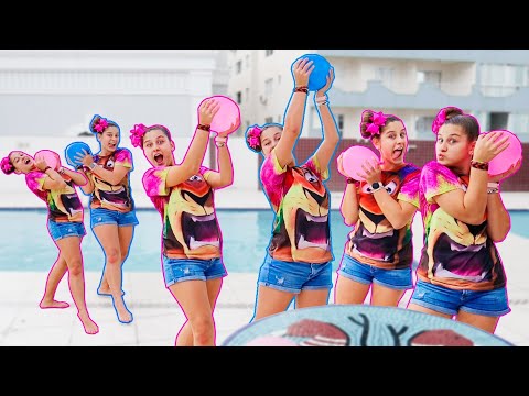 FUI CLONADA 1 - Aprenda as Cores em Inglês com a Mileninha que finge brincar que foi clonada