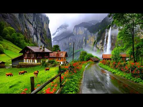 Rainy Paradise in Switzerland Left Me Speechless – Simple Life, Milking Cows, Fairy Tale Villages