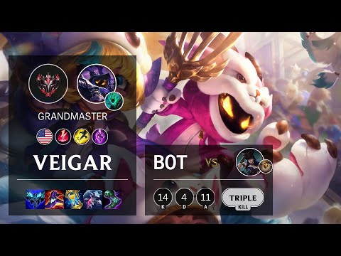 Veigar Bot vs Caitlyn - NA Grandmaster Patch 11.7