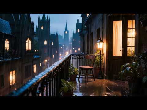 Heavy Thunderstorm over the City 🌧️ 8 Hours Rain Sounds to Cure Insomnia