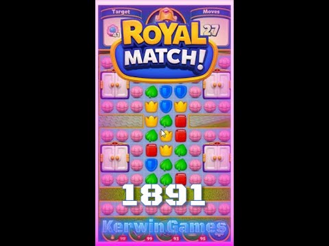 Royal Match Level 1891 - No Boosters Gameplay