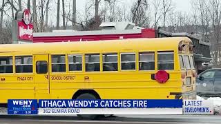 Ithaca Fire Department Responds to Blaze at Wendy’s on Elmira Road