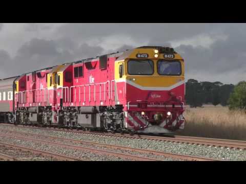 V/Line Passenger Double Headed N Class Locomotive Train