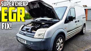 Super Cheap EGR VALVE FIX...Ford Transit Connect
